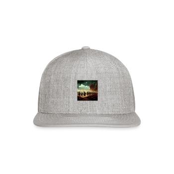 war is over - Snapback Baseball Cap - heather gray - Front