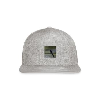 Raven Photography - Snapback Baseball Cap - heather gray - Front