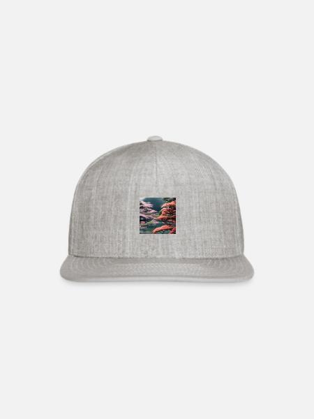 A natural Japanese garden - Snapback Baseball Cap - heather gray