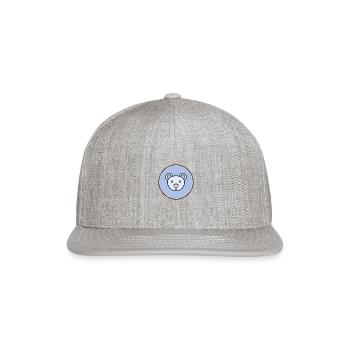 Reddy bear - Snapback Baseball Cap - heather gray - Front