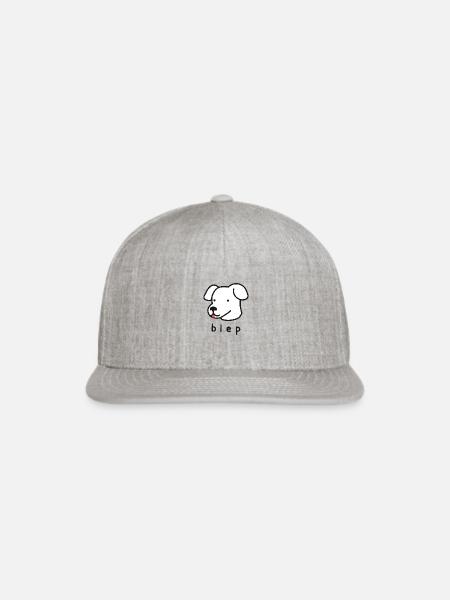 Blep - Snapback Baseball Cap - heather gray