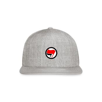 Antifascist Action Antifa Leftist Socialist - Snapback Baseball Cap - heather gray - Front