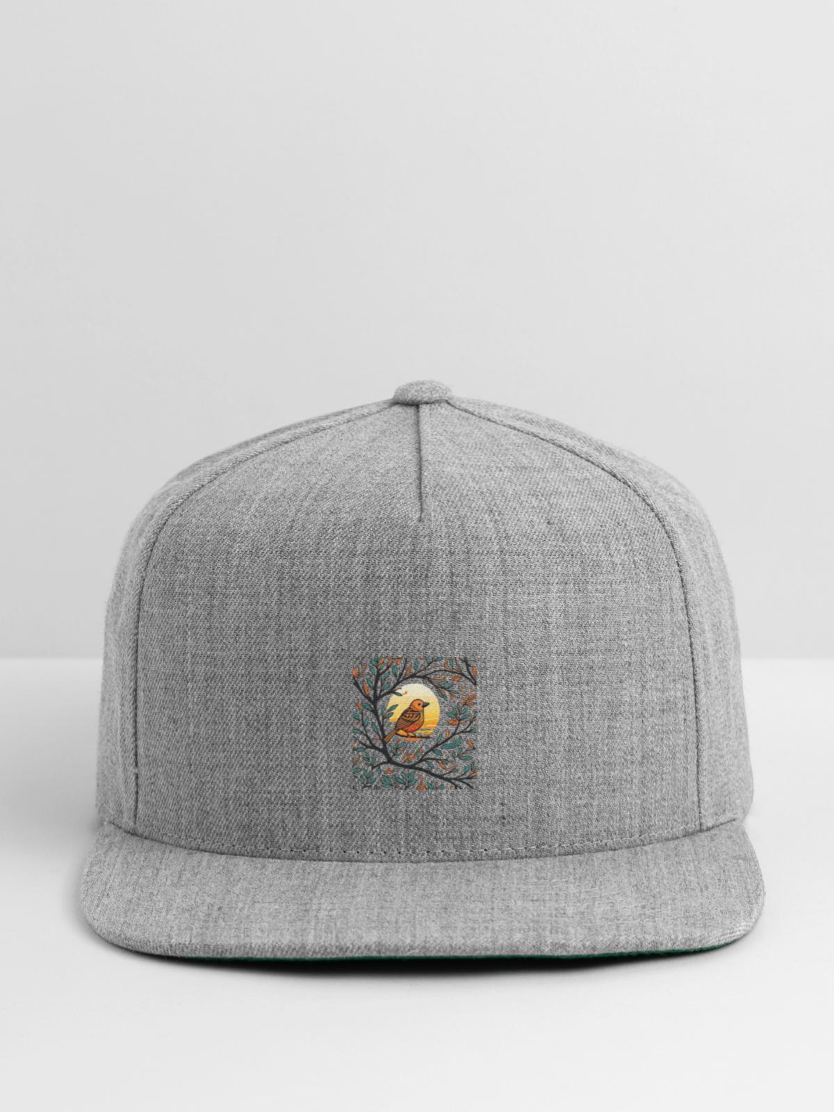 Sunset Serenade - Snapback Baseball Cap - heather gray - Front