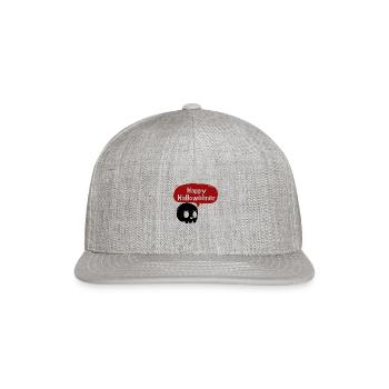 Happy Halloweener aesthetic - Snapback Baseball Cap - heather gray - Front
