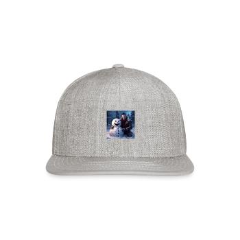 Frostbite Delight - Snapback Baseball Cap - heather gray - Front