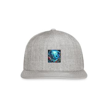 Dive into Adventure: Explore the Depths - Snapback Baseball Cap - heather gray - Front
