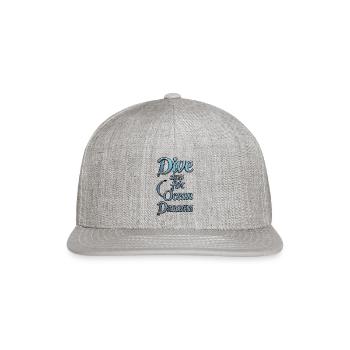 Plumb Depths for Ocean Dreamers - Snapback Baseball Cap - heather gray - Front