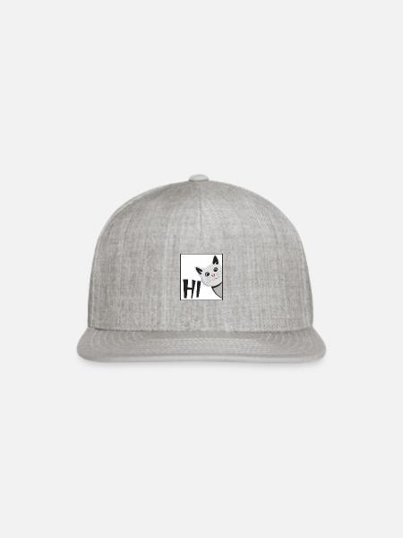 cute cat - Snapback Baseball Cap - heather gray
