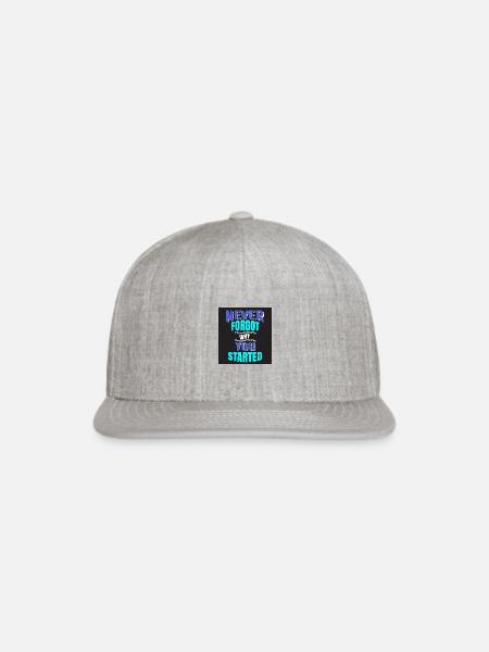 Never Forgot Why you Started - Snapback Baseball Cap - heather gray
