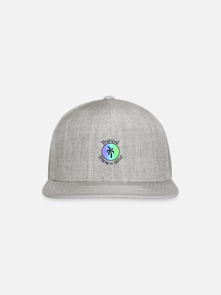 Tropical State Of Mind - Snapback Baseball Cap - heather gray