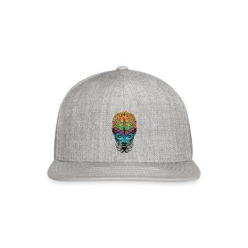 Abstract Mind - Snapback Baseball Cap - heather gray - Front