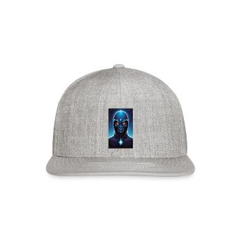 The Cosmic Sentinel: Guardian of the Stars - Snapback Baseball Cap - heather gray - Front