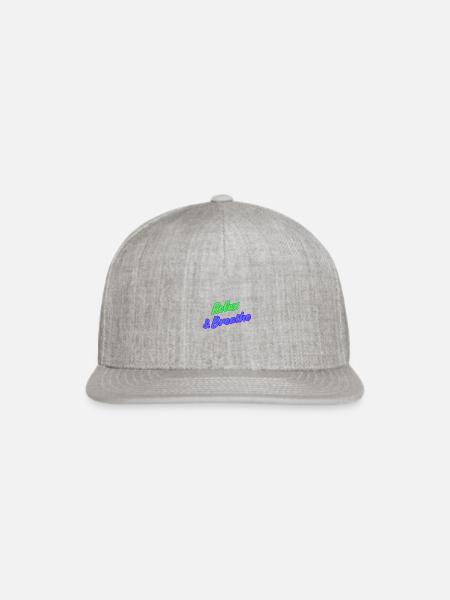 Relax & Breathe - Snapback Baseball Cap - heather gray