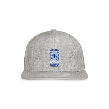 Autism - we are all special - Snapback Baseball Cap - heather gray - Front