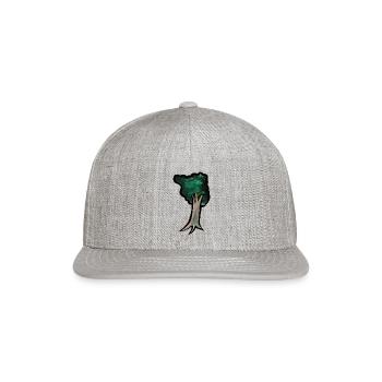 Tree - Snapback Baseball Cap - heather gray - Front