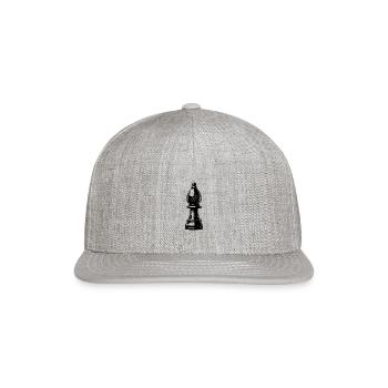 Chess Set Chess Piece Bishop - Snapback Baseball Cap - heather gray - Front