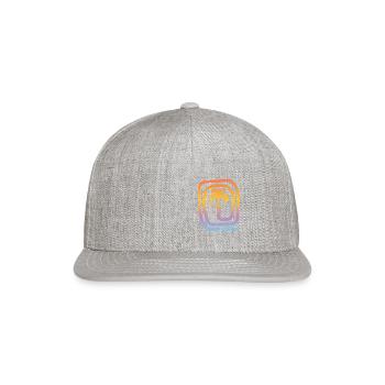 Cool Majorca Mallorca Spain Palm Tree Souvenir - Snapback Baseball Cap - heather gray - Front