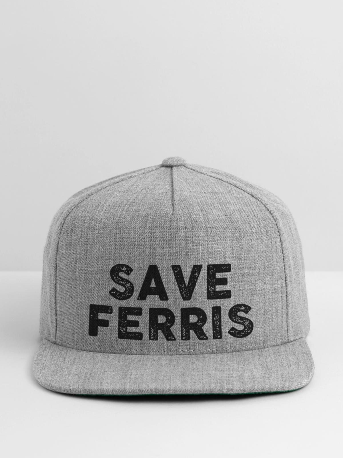 Save Ferris - Snapback Baseball Cap - heather gray - Front