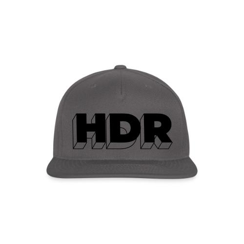 Tech Steve Black HDR Collection - Snapback Baseball Cap