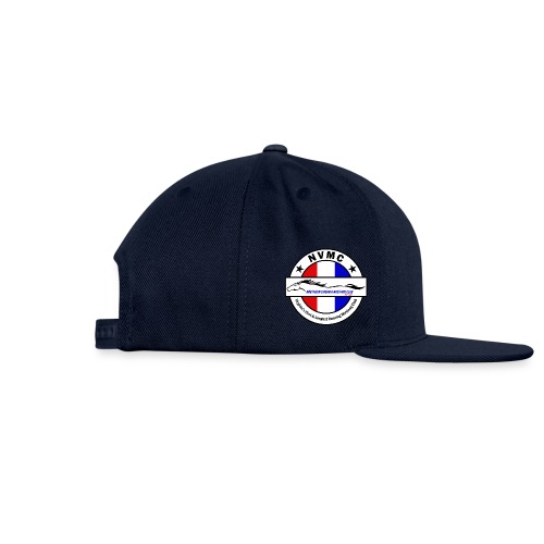 Circle logo on white with black border - Snapback Baseball Cap