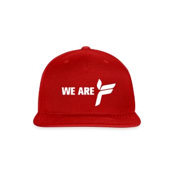 Ferry Corsten 'We Are F' shirt black - Snapback Baseball Cap - red - Front