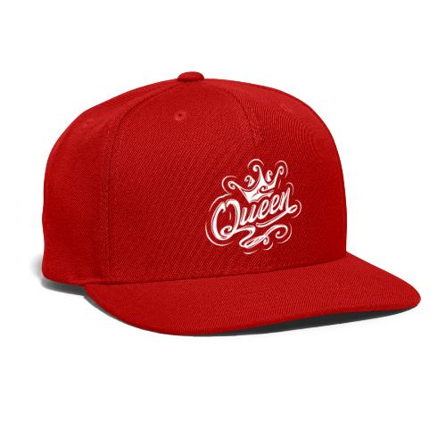 Queen With Crown, Typography Design - Snapback Baseball Cap