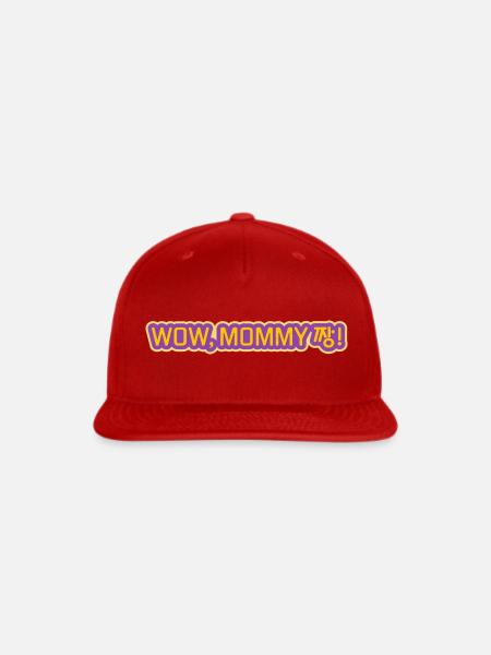 Mommy Jjang Wow Amazing Mommy - Snapback Baseball Cap - red
