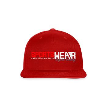 Sports wear - Snapback Baseball Cap - red - Front