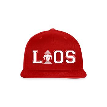 LAOS - Snapback Baseball Cap - red - Front
