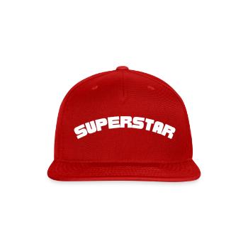 Superstar - Snapback Baseball Cap - red - Front