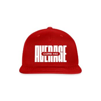 Average Core Kid - Snapback Baseball Cap - red - Front