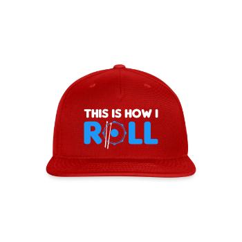 Drummer Drums Drumsticks Musician Outfit - Snapback Baseball Cap - red - Front