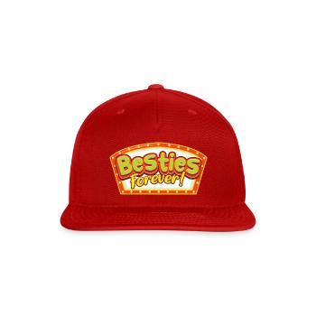 Besties Forever - Snapback Baseball Cap - red - Front