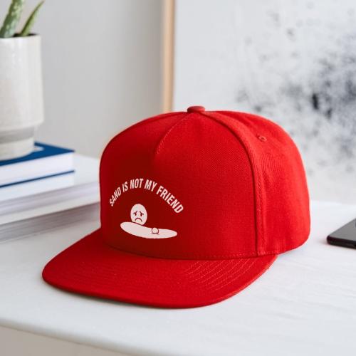 Sand Is Not My Friend Funny Bunker Humor Quote - Snapback Baseball Cap