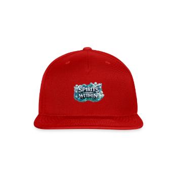 Spirits Within Ethereal Ghost Swirls - Snapback Baseball Cap - red - Front