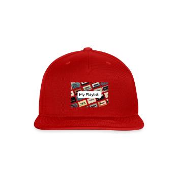Music - Snapback Baseball Cap - red - Front