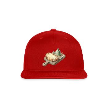 Toast & Tea - Snapback Baseball Cap - red - Front