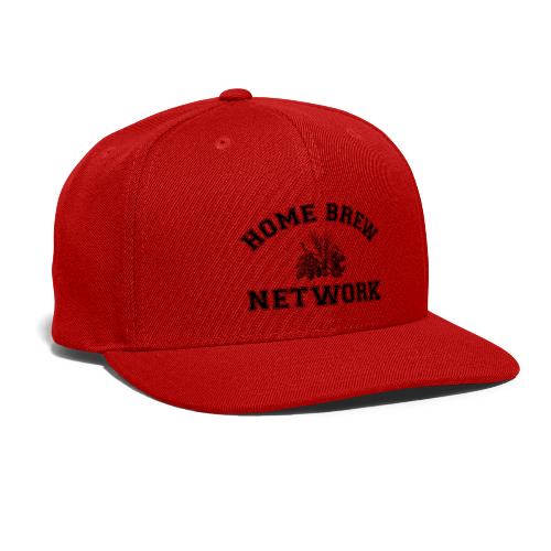 Home Brew Network Malt and Hops - Black - Snapback Baseball Cap