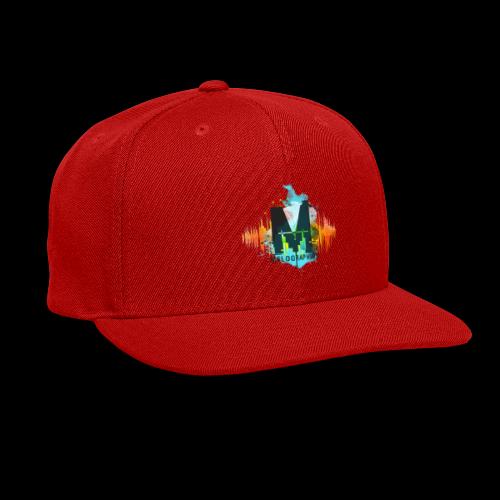 Melographics Logo | M Logo & Script - Splatter - Snapback Baseball Cap