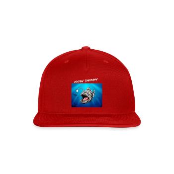 Ocean_Therapy - Snapback Baseball Cap - red - Front