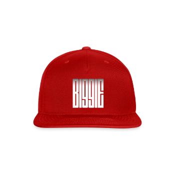 Monolithic Mono Glyphs - Snapback Baseball Cap - red - Front