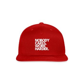 Nody Cas Wok Haer quotes - Snapback Baseball Cap - red - Front
