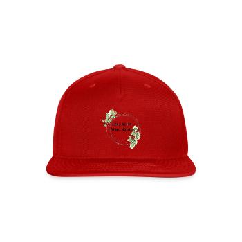 Less Noise More Nature - Snapback Baseball Cap - red - Front