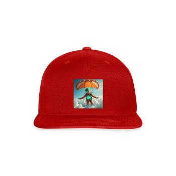 Skybound Neon Parachute Run - Snapback Baseball Cap - red - Front