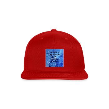 Blue Marble Dare: Die Trying to Pet - Snapback Baseball Cap - red - Front