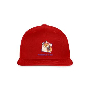 Accidentally in Love  - Snapback Baseball Cap - red - Front