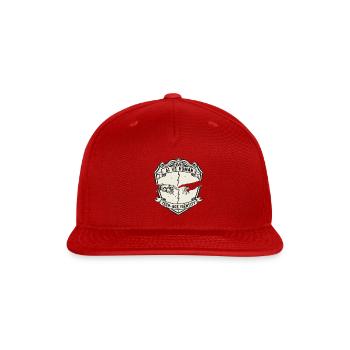 AI vs Human Tech Identity - Snapback Baseball Cap - red - Front