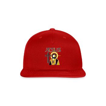 Jesus Christ - Snapback Baseball Cap - red - Front