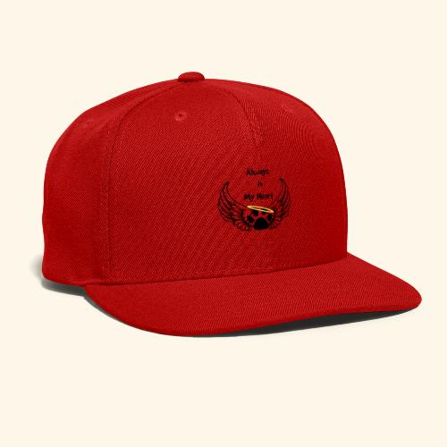 Always In my Heart Angle wings And paw Design - Snapback Baseball Cap