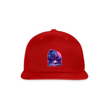 Neon Neural Gamer Mode - Snapback Baseball Cap - red - Front